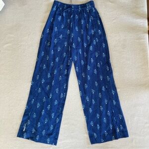 Zara Blue Printed Kids Casual Pants